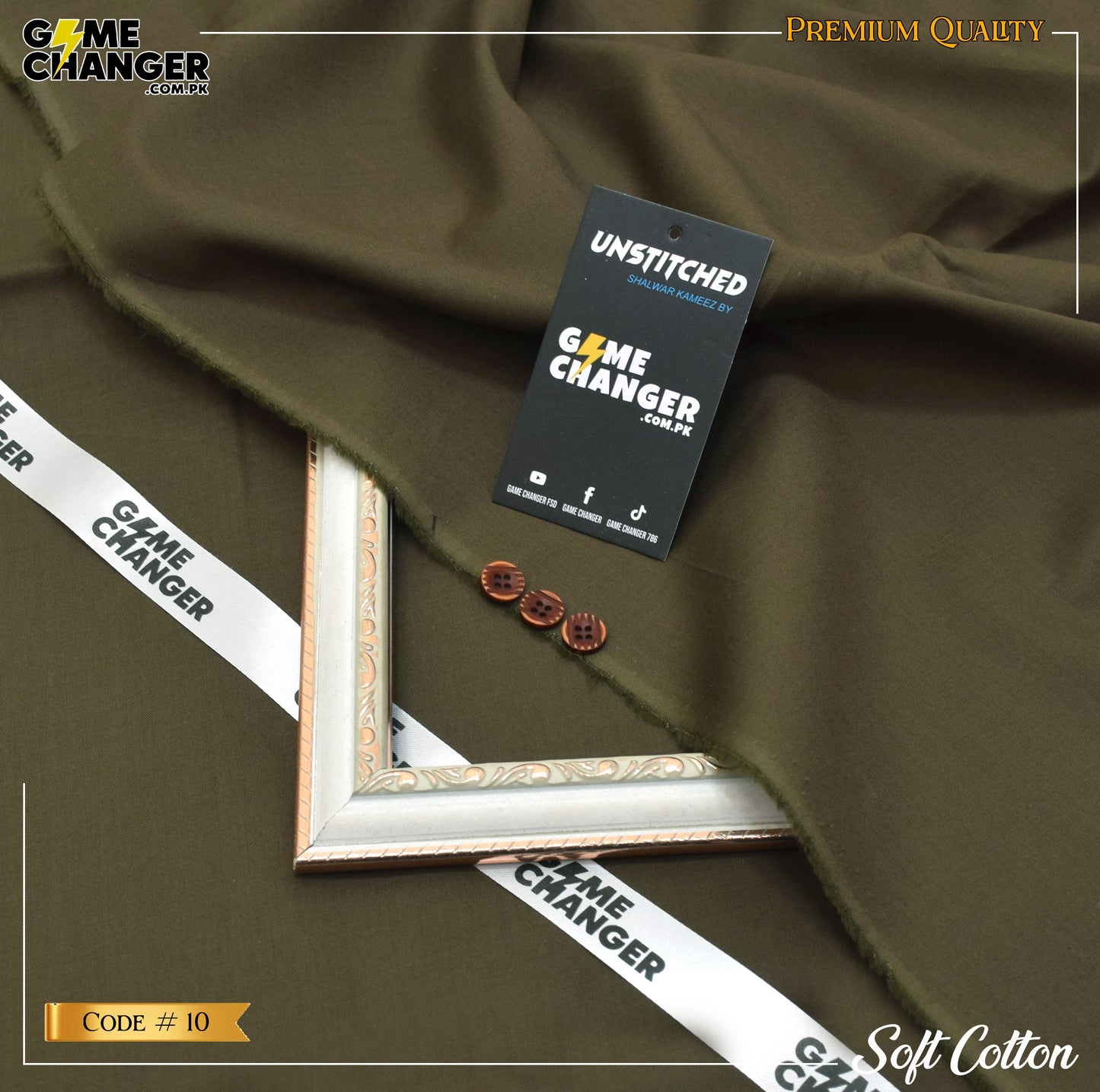 Nova Gold Soft Cotton – Premium Unstitched Cotton for Men