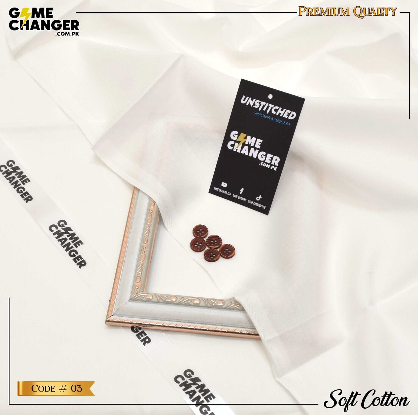 Premium Soft Cotton by Game Changer