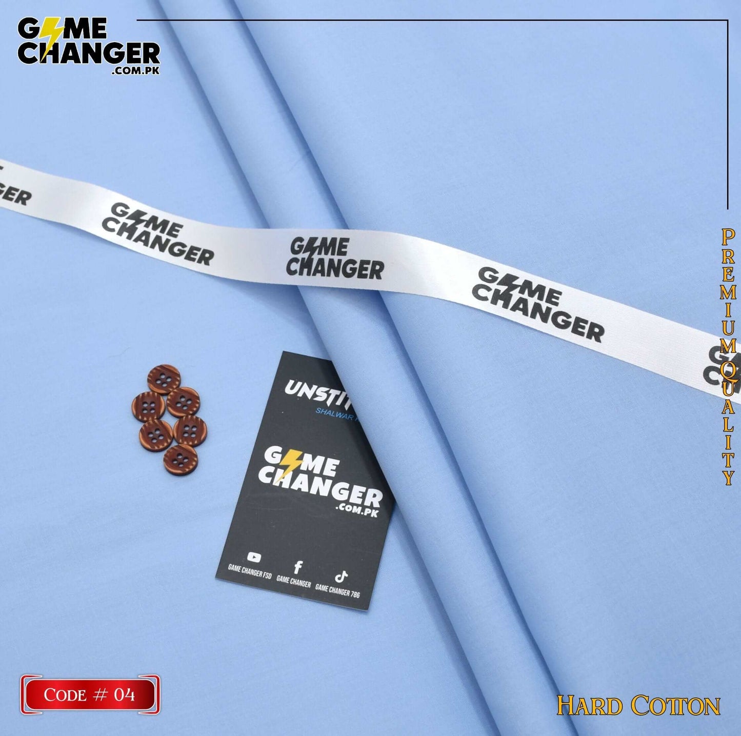 Alkaram Hard Cotton – Premium Unstitched Fabric for Men