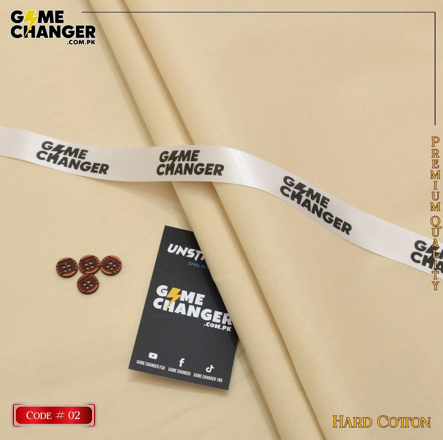 Alkaram Hard Cotton – Premium Unstitched Fabric for Men