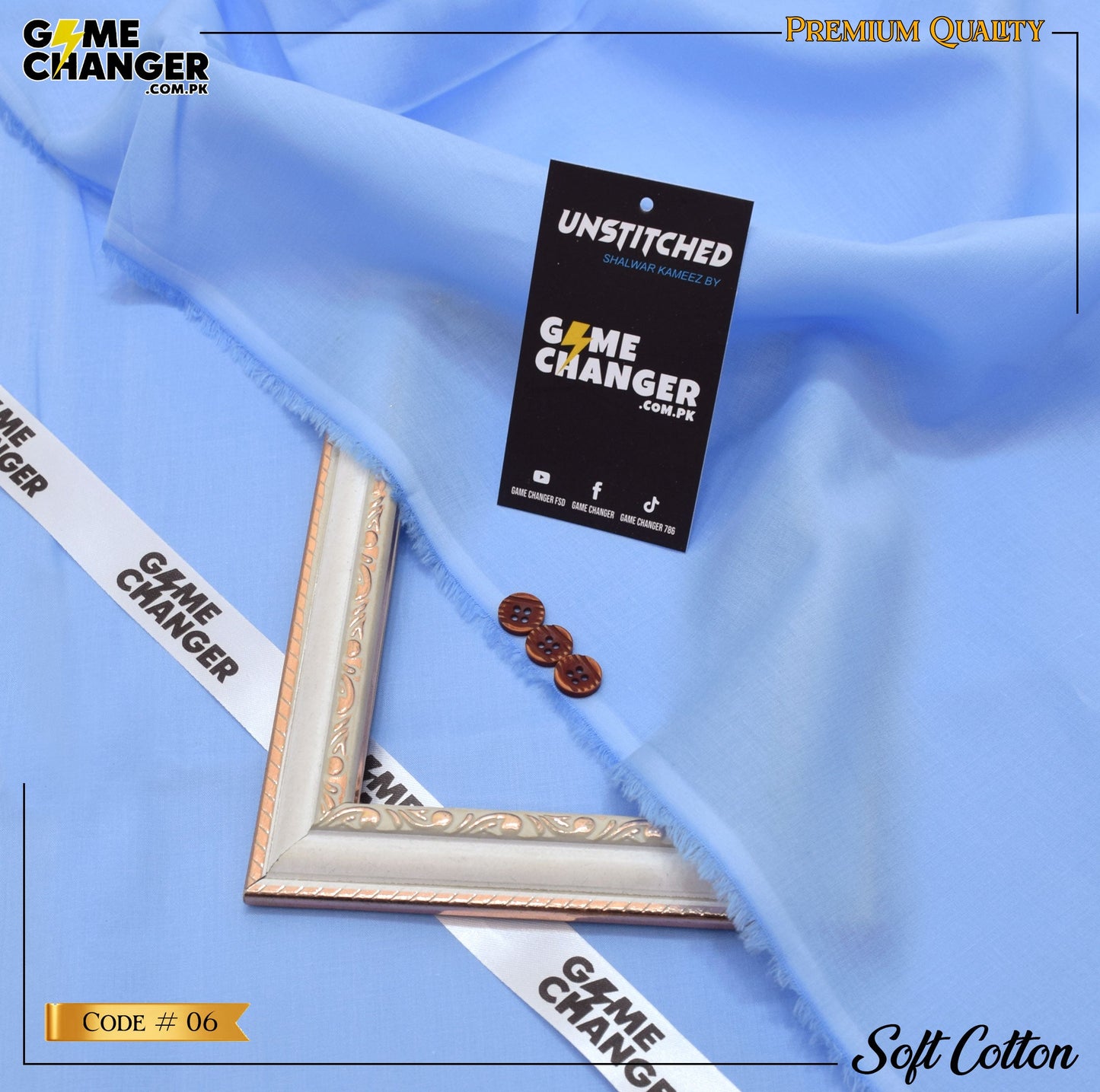 Nova Gold Soft Cotton – Premium Unstitched Cotton for Men